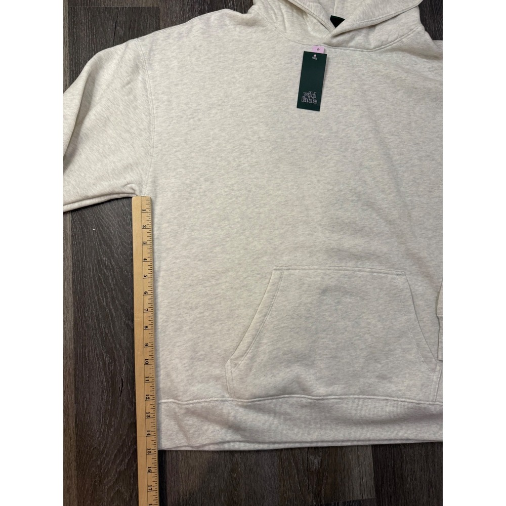 Women's Oversized Hooded Pullover Sweatshirt -Wild Fable Heather grey size large - Picture 8 of 10